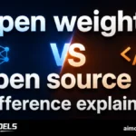 Open weights vs open source AI difference explained